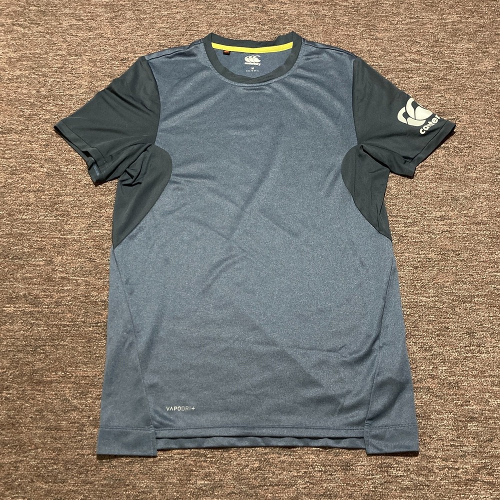Canterbury Mens T-Shirt Vapodri + Plus Blue Size M‎ Activewear Training Gym